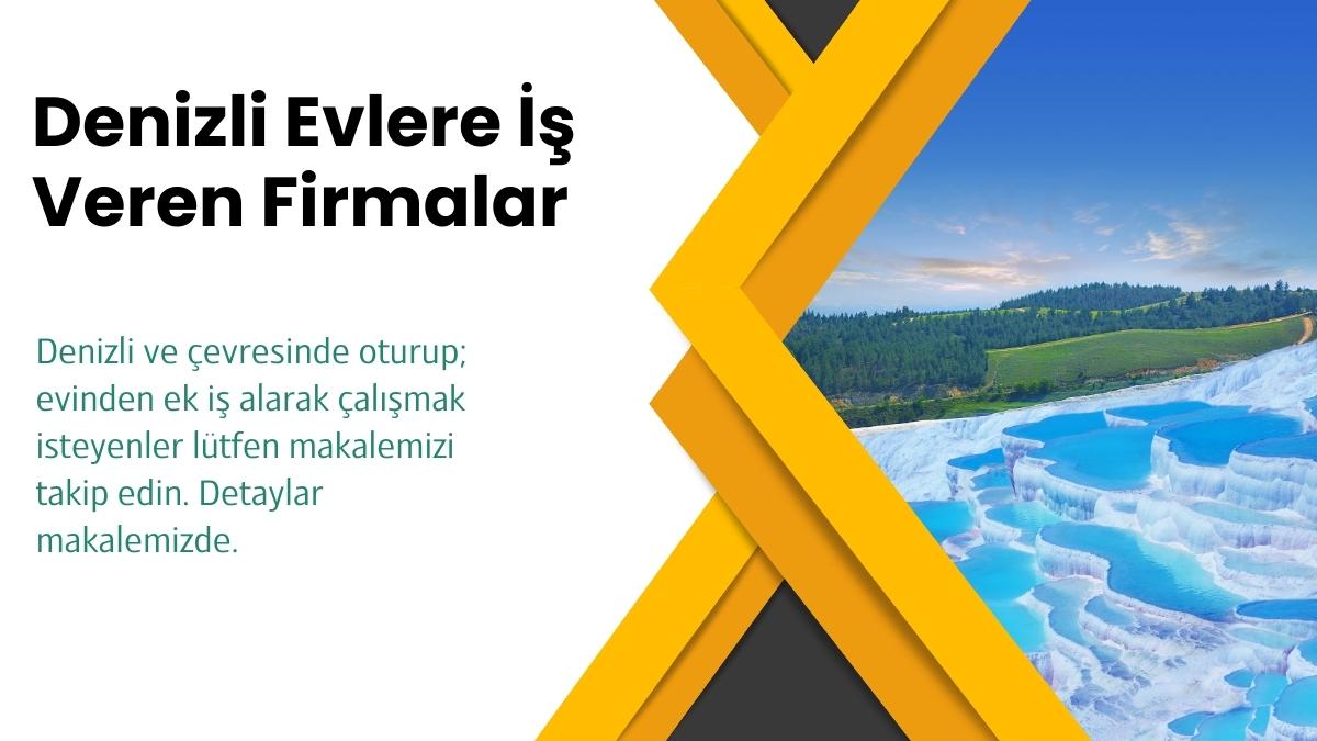 Denizli Kaleiçinde Evlere Paketleme İşi Veren Firmalar