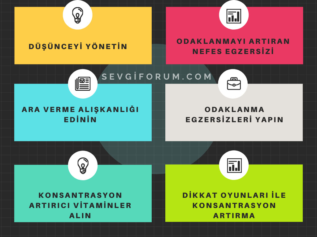 Odaklanma Problemi Olanlar İçin 6 Tavsiye