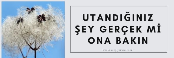 Utandığınız Şey Gerçek Mi Ona Bakın