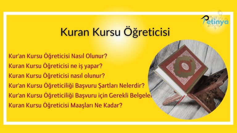 kuran kursu ogreticisi