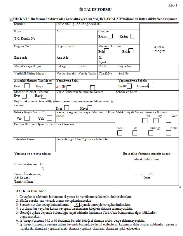 kuran kursu ogreticisi basvuru formu