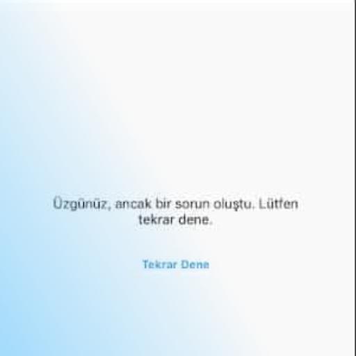 instagram uzgunuz ancak bir sorun olustu lutfen tekrar dene hatasi