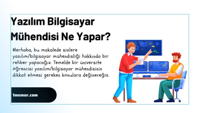 yazilim bilgisayar muhendisi ne yapar