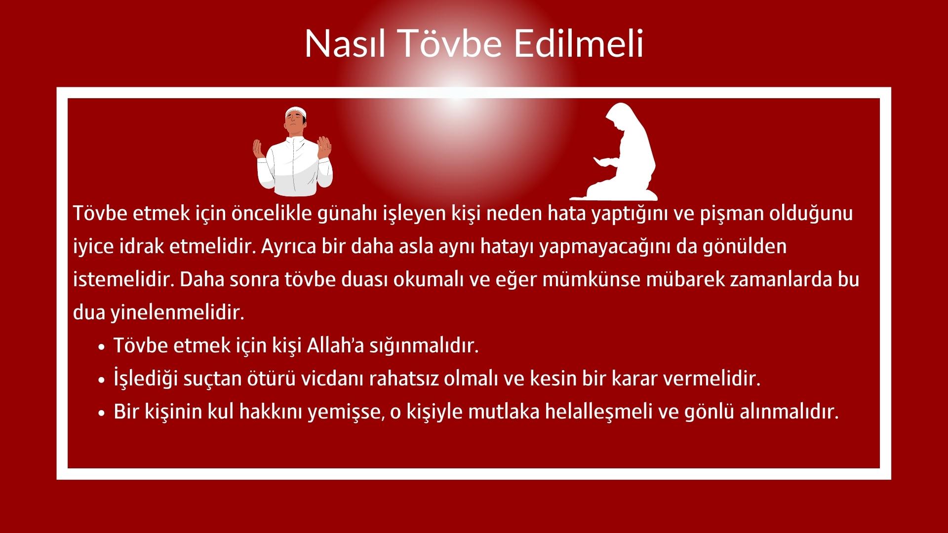 Nasıl Tövbe Edilmeli