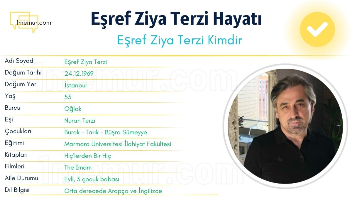 Eşref Ziya Terzi Kimdir - Eşref Ziya Terzi Hayatı - Eşref Ziya Terzi Biyografi