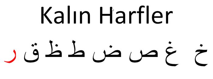 Kurandaki ince ve kalın harfler nelerdir