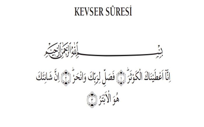 Bütün surelerin türkçe okunuşu