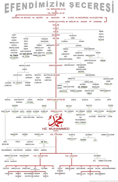 Peygamber efendimizin soy şeceresi