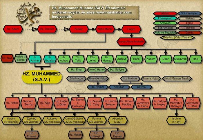 Peygamber efendimizin aile büyükleri ve akrabaları