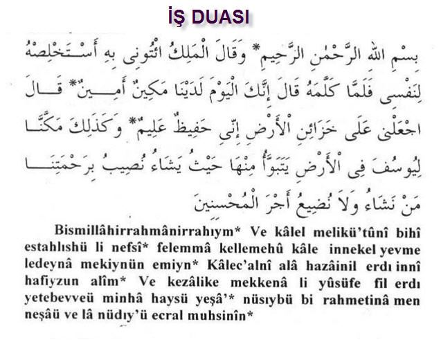 İşime geri dönmek için dua istiyorum