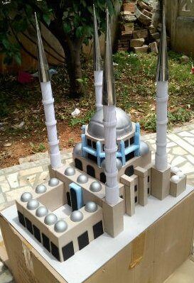 Kartondan cami nasıl yapılır?