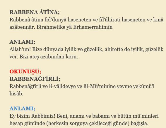 Son oturuşta salli barikden sonra okunabilecek dualar