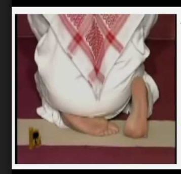 Namaz kılarken ayakların durumu