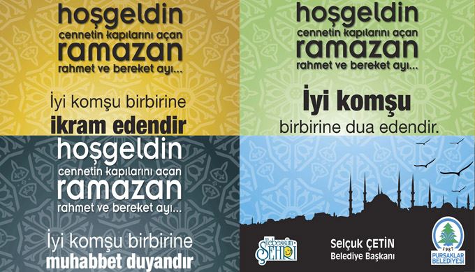 Ramazan ayıyla ilgili bir afiş