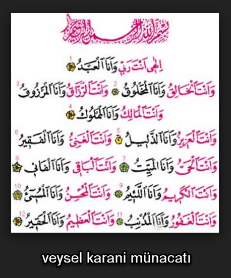 Münacat veysel karani