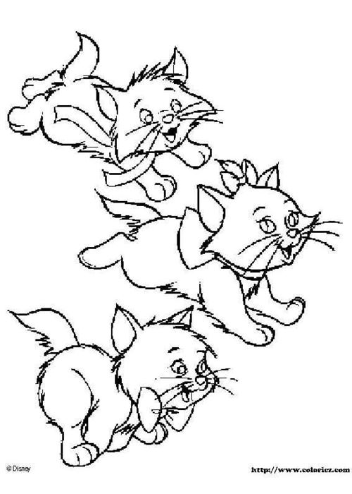 Çoçuklara Minik Kedicikler Resimleri (Boyama Resimleri)