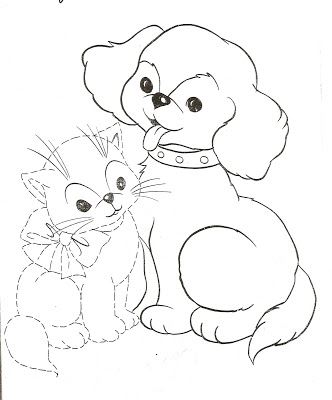 Çoçuklara Köpek Ve Kedi Resimleri (Boyama Resimleri)