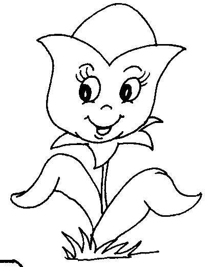 Çoçuklara Lale Çiçeği Ve Arı Resimleri (Boyama Resimleri)