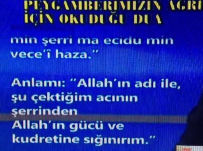 Baş ağrısı için dua