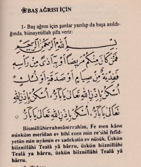 Baş ağrısı için dua
