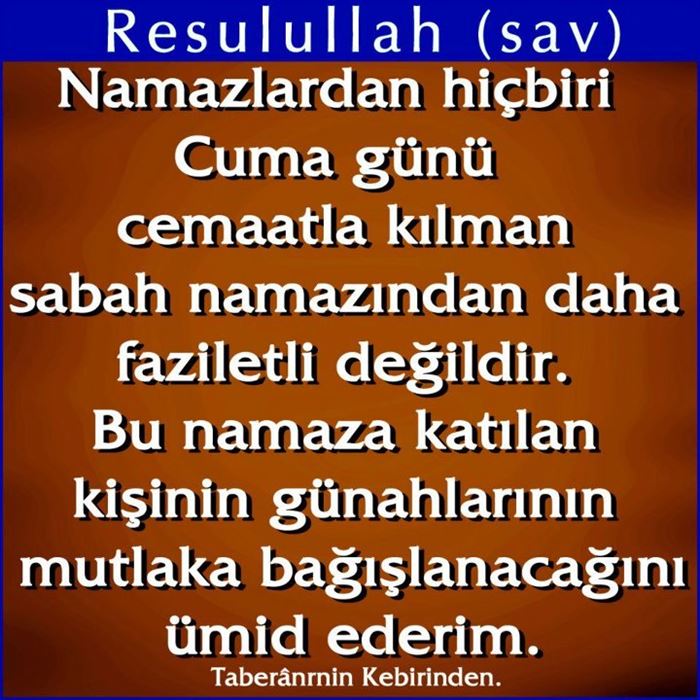 Cuma gününün faziletleri