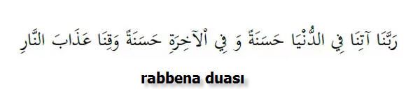 Rabbena duası ve anlamı
