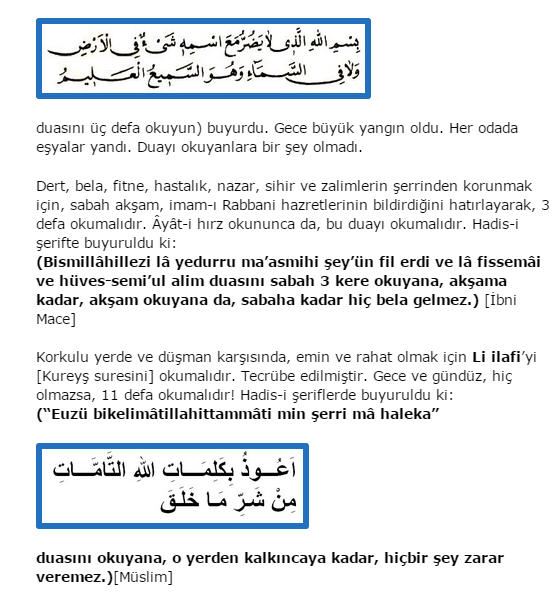 İnsanı koruyan dualar nelerdir?