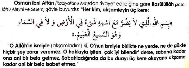 Korku ve beladan korunma duaları