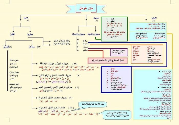 Avamil Metni (amil Mamul Irab) şeması