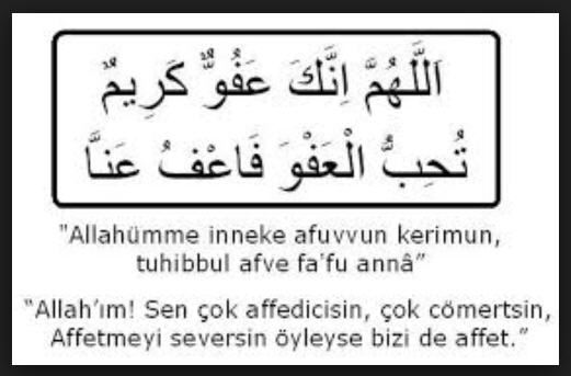 Hz.Aişe Annemizin Kadir gecesi duası