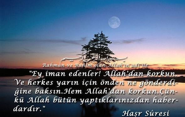 Ayetlerle cuma mesajları