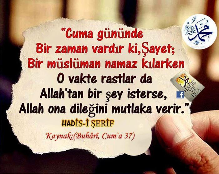 Cuma mesajları hadisi şerif