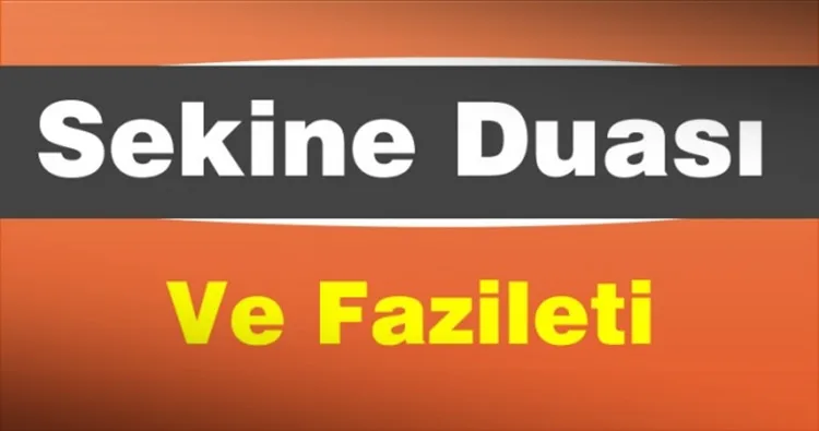 sekine duasi