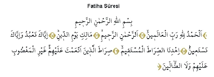 fatiha suresi