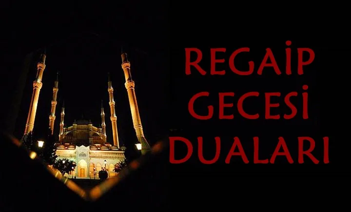 regaip kandili dualari