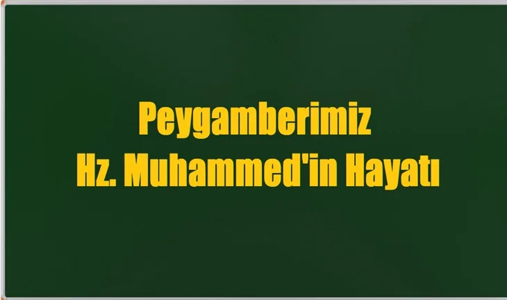 peygamberimizin hayati