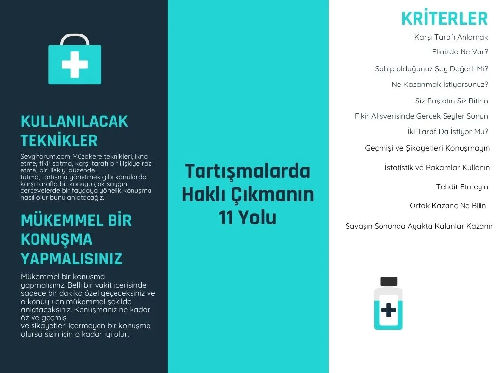 tartismalarda hakli cikmanin 11 yolu