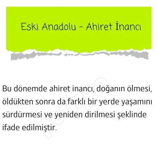 eski anadolu ahiret inanci