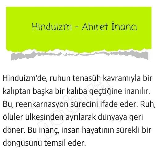 hinduizm ahiret inanci