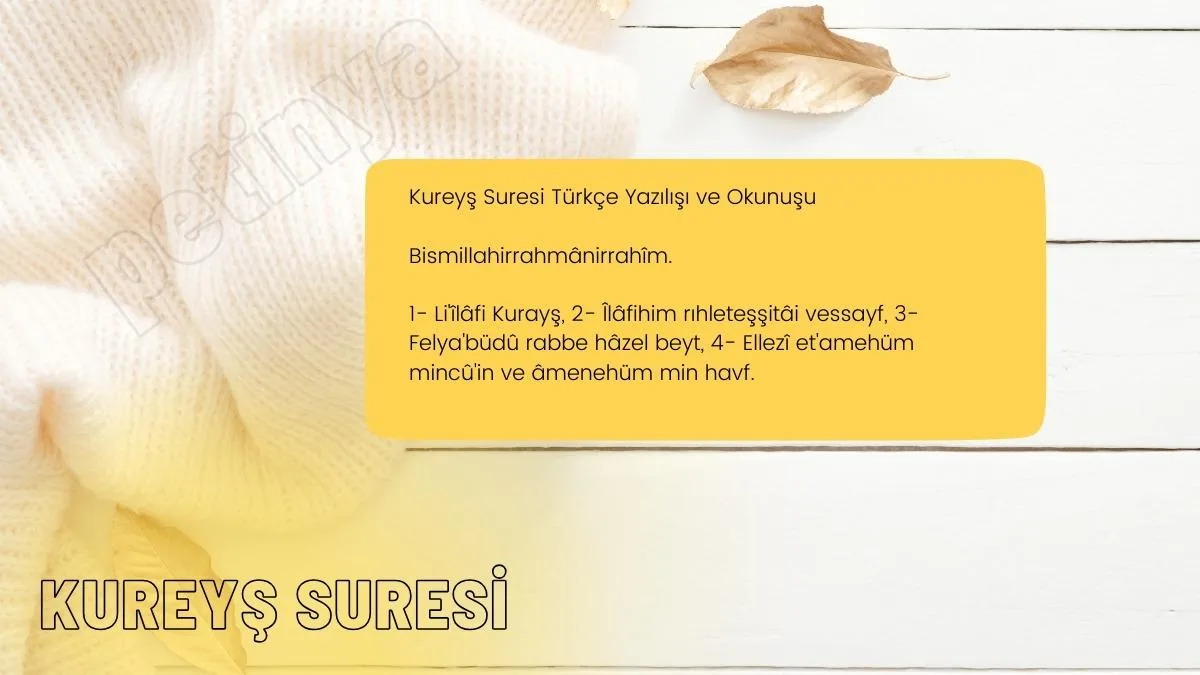 Kureyş Suresi
