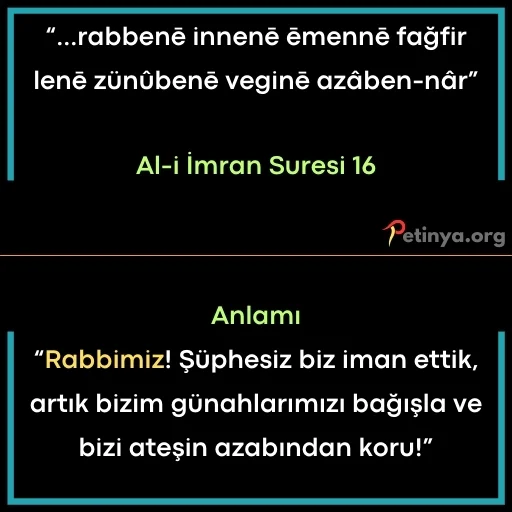 kisa ayetler ali imran suresi 16