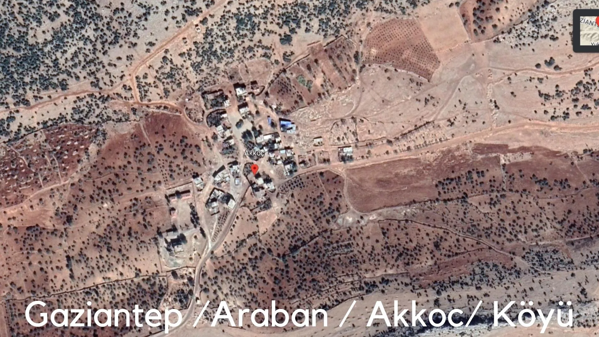 gaziante araban akkoc mendollu koyu uydu haritasi
